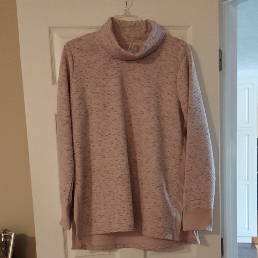 RBX Dusty Pink Marled Turtleneck Sweater